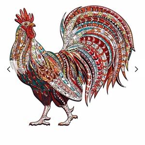 KAAYEE STRONG ROOSER RD Wooden Jigsaw Puzzle Size Small NIB‎